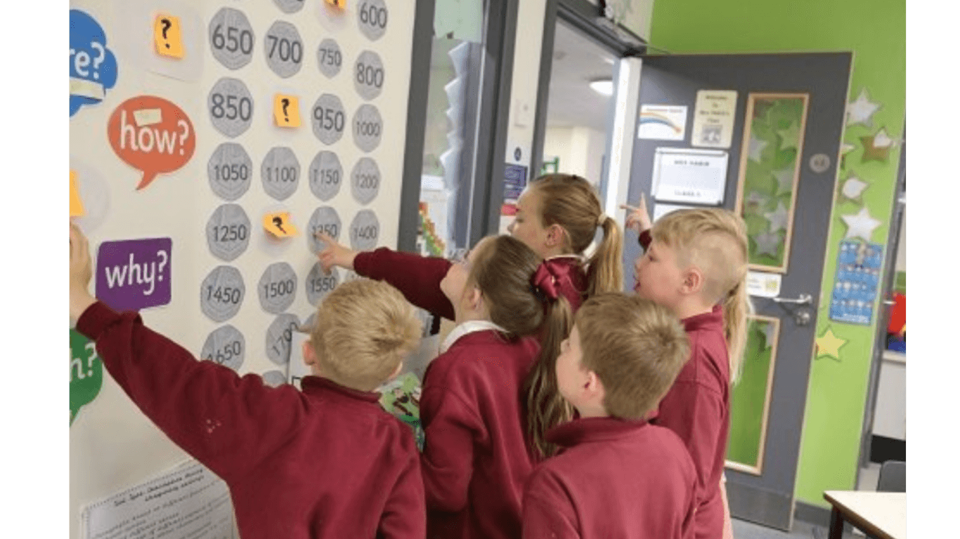 Children engaged in classroom learning